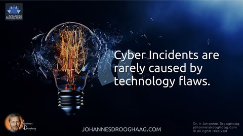 Cyber Incidents are rarely caused by technology flaws.