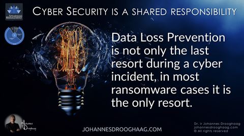 Data Loss Prevention is not only the last resort during a cyber incident, in most ransomware cases it is the only resort.