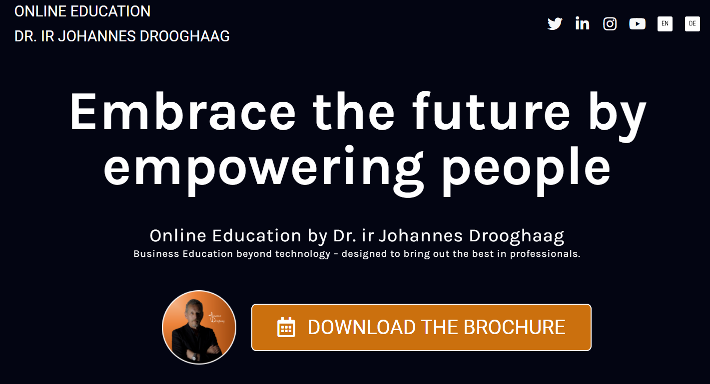 Online Business Education by Dr. ir Johannes Drooghaag