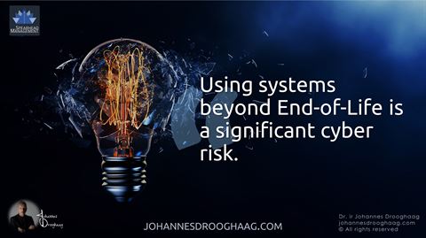 Using systems beyond End-of-Life is a significant cyber risk.